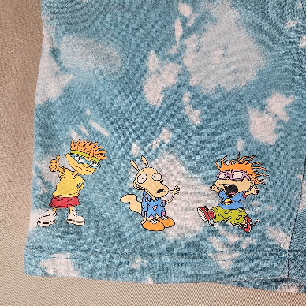 Nickelodeon Blue Tie-Dye Character Shorts - Picture 4 of 11